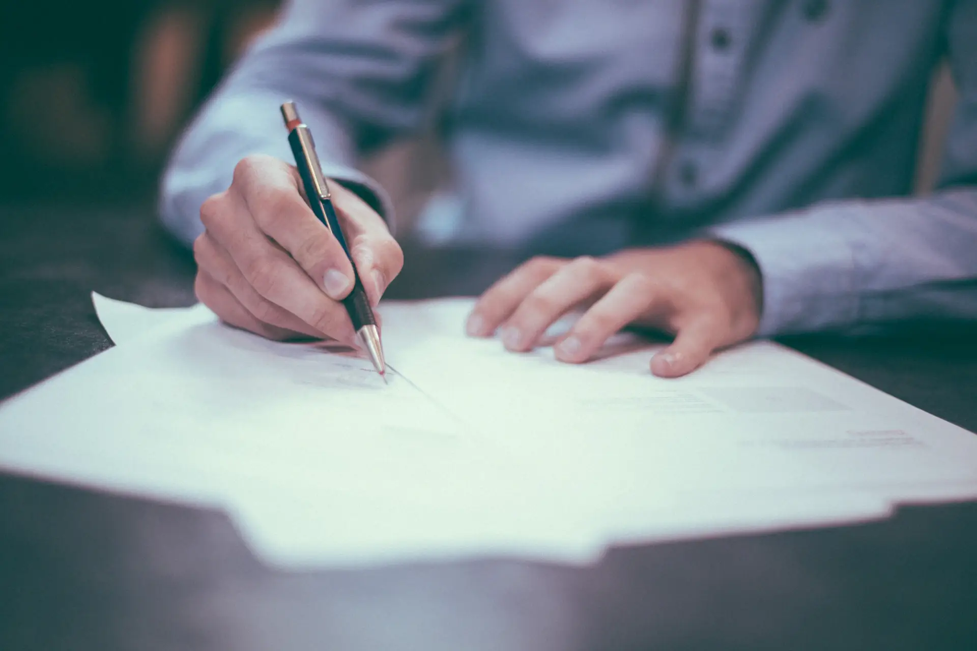 Rédaction d'un document au bureau